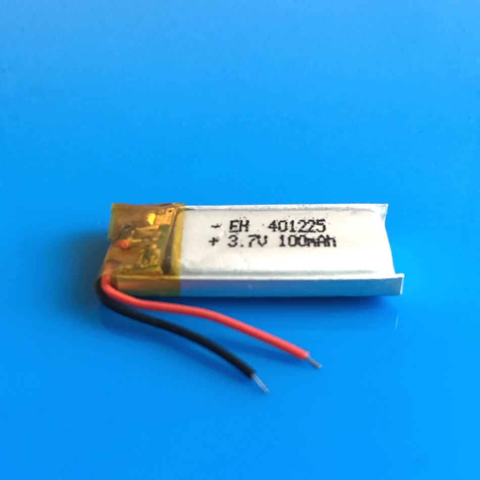 Литий полимерная аккумуляторная батарея 401225 100 мАч 2 шт.|li ion|rechargeable batterylithium battery |