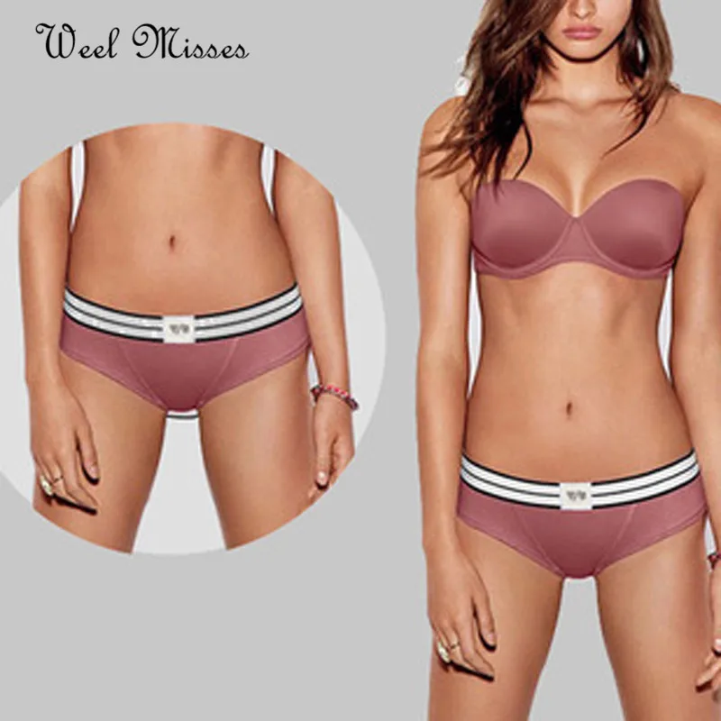 Элитный бренд Новое поступление 2017 года Для женщин Трусики для VS хлопок