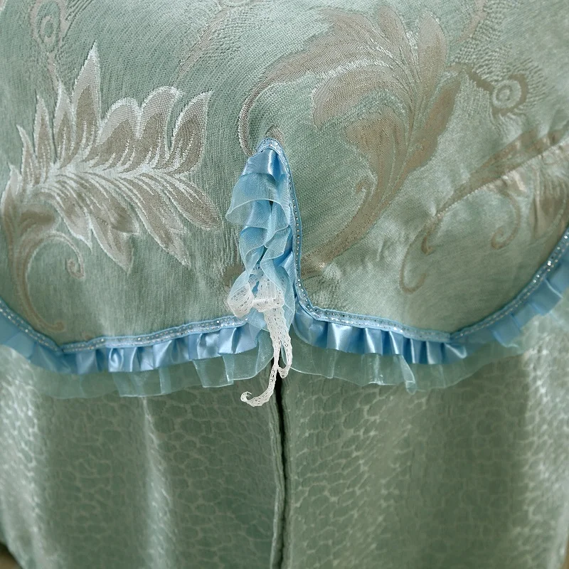 Одна штука Индивидуальный размер синель Embroidey красота кровать юбка высокое
