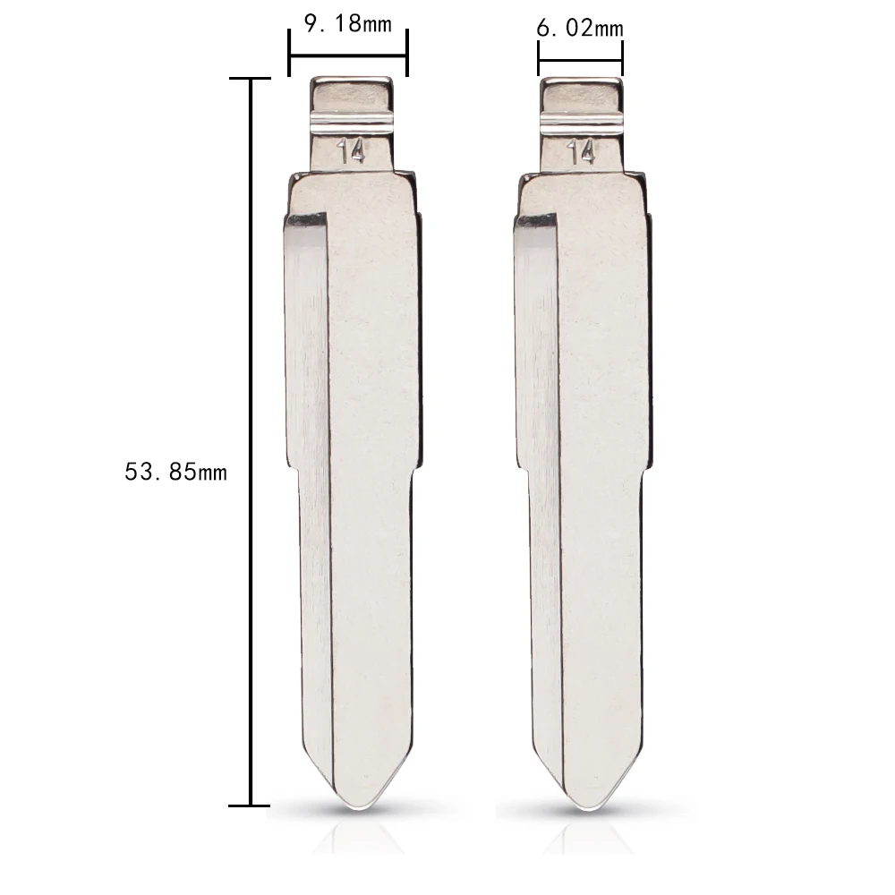 KEYYOU Тип #14 металлический пустой неразрезанный ключ откидной KD дистанционный для