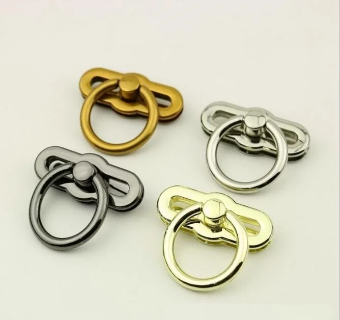(10 PCS/lot) Bag Handbag Hardware Ring Metal Rotating Decorative Buckle Accessories | Багаж и сумки