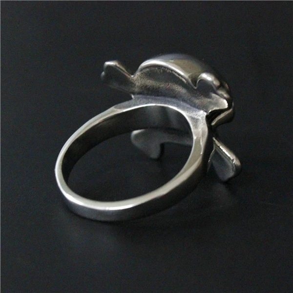 Прямая поставка размер 8-16 Крутое кольцо с маленькими крестовыми косточками и