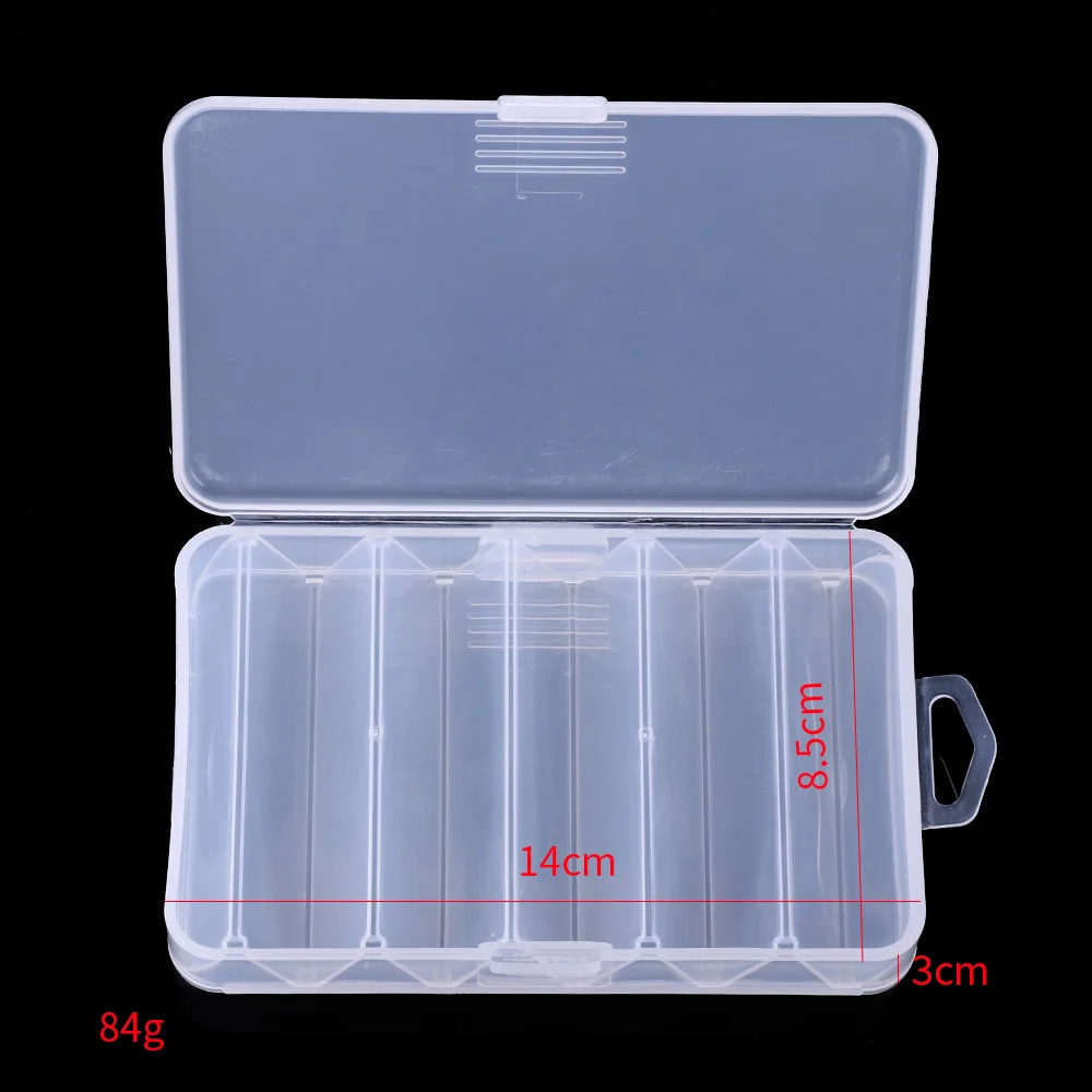 Small Fishing Lure Box Double Sided Tackle Box Multifunctional Fishing Box Accessories Box Minnows Bait Fishing Tackle Container - Цвет: Small