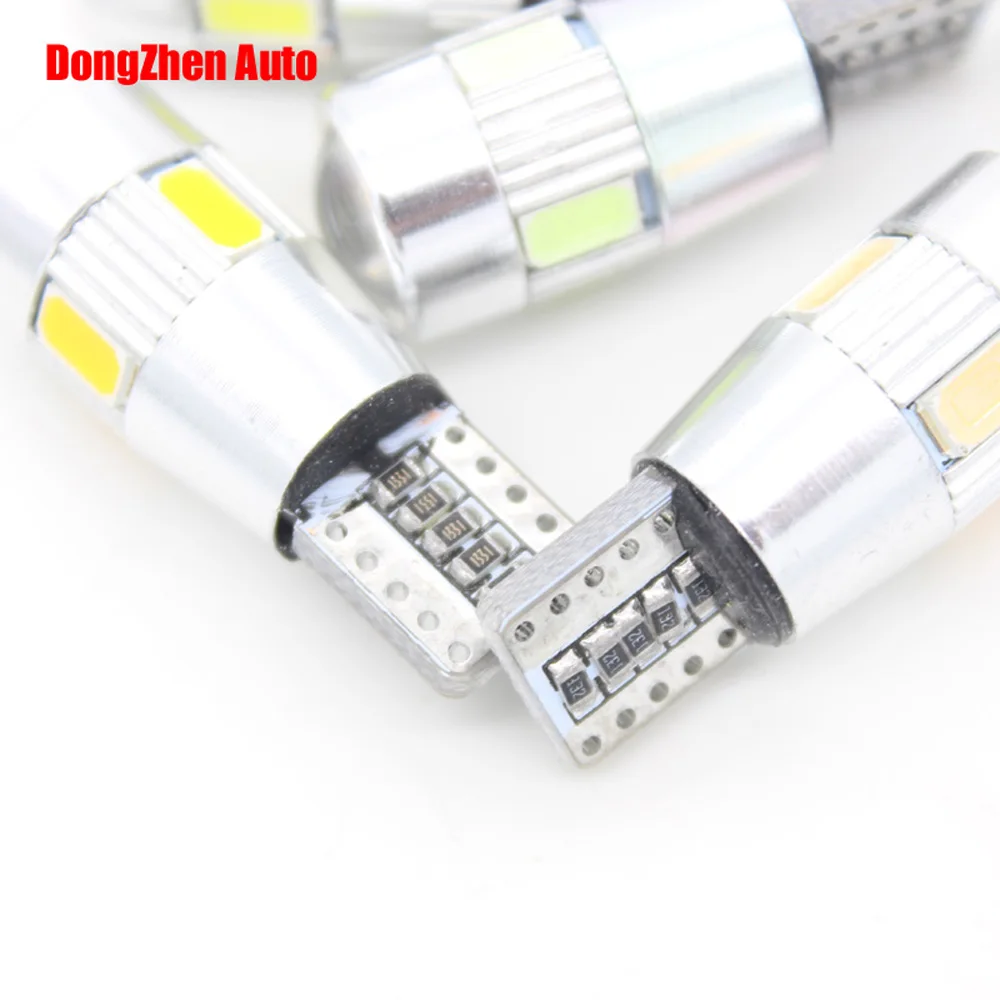 10X автомобиля T10 6 LED 5630 W5W просвет парковка Купол гирлянда Клин свет 5W5 горки