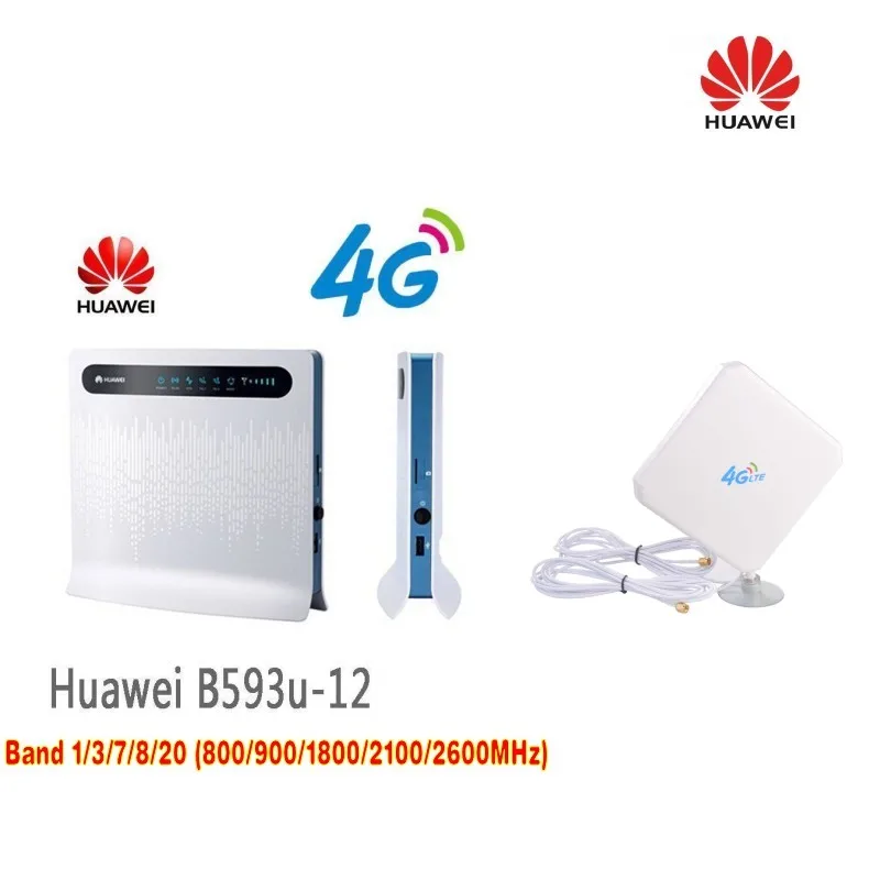 Разблокированный Huawei B593 беспроводной маршрутизатор 4G LTE TDD/FDD 100 Мбит/с Wi Fi +