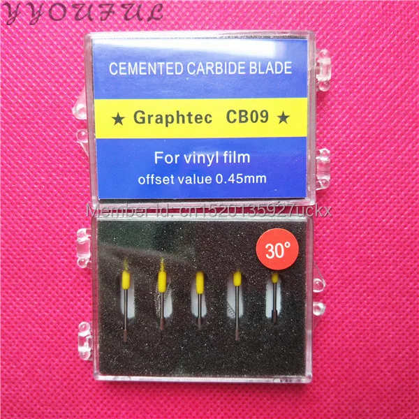 Cutter plotter Graphtec spare parts Icontek CB09 CE5000-60 cutter knife blade 30 degree 10pcs for sale | Компьютеры и офис