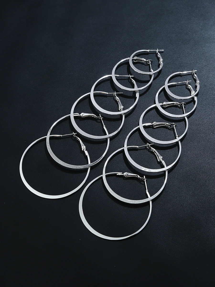 Naizhu оптом по 6 штук в лотах Детские пар/компл. Хооп Серьги-кольца модные ювелирные