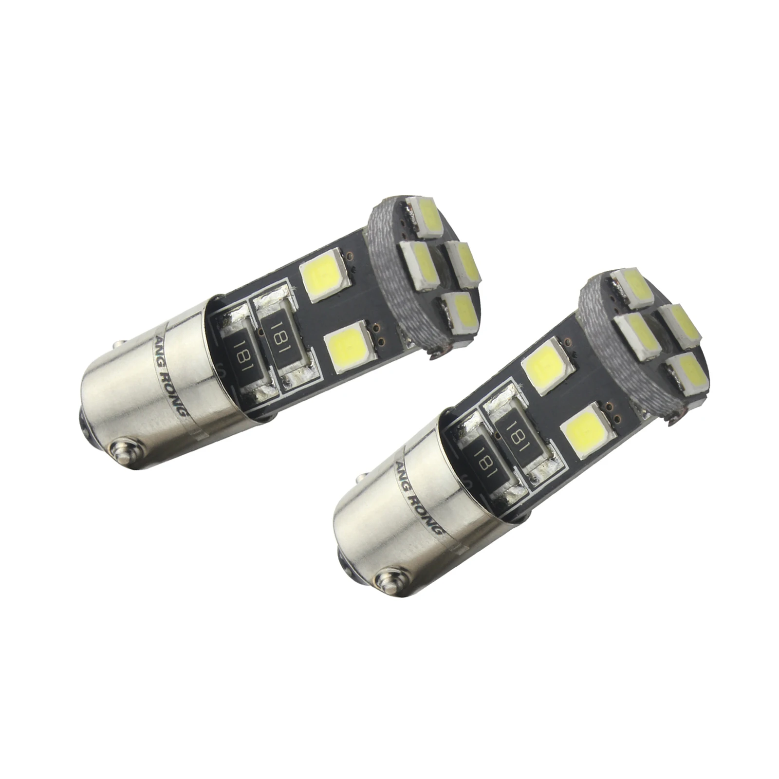 ANGRONG 1 пара H6W BAX9 8 SMD Ксенон Белый светодиодный Sidelight Canbus лампы для Alfa Romeo 147 Gt 156 166