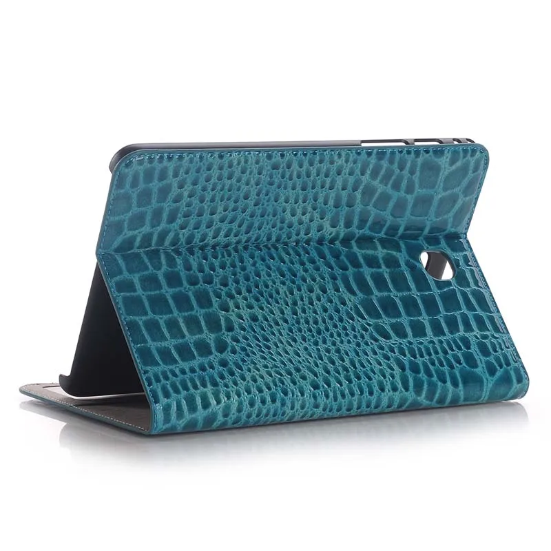 Умный чехол-книжка из искусственной кожи с крокодиловым магнитом и слотами для