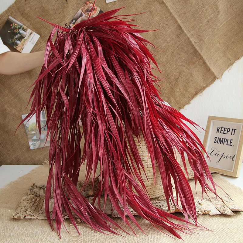 Тростниковый настенный подвесной светильник в виде листьев 87 см|Искусственные