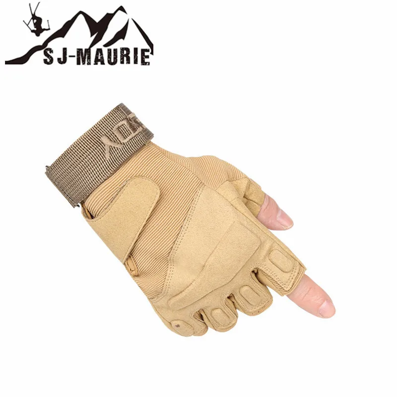 Спортивные военные тактические перчатки с полупальцами против царапин мужские