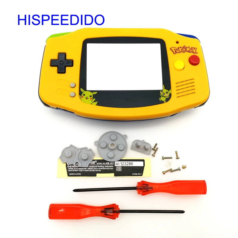 Замена HISPEEDIDO для Nintendo Game Boy Advance GBA корпус корпуса оболочки кнопки
