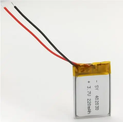 1/2 шт 220mAh 3,7 V 402030 литий-полимерный аккумулятор li-po Перезаряжаемые клетка батарей для MP3 MP4 Bluetooth гарнитура gps
