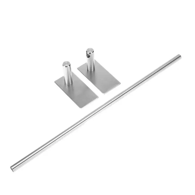 1PCS Stainless Steel Wall-Mounted Bathroom Towel Shelf Holder Adhesive Force Bathroom Shelf Pendant Toilet Roll Paper Hanging