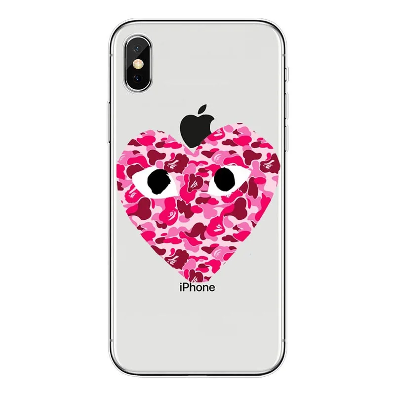 Мягкие силиконовые ТПУ чехлы Play Heart для iPhone X 8 7 6 6S Plus 5S 5C SE XS Max|Чехлы-накладки| |