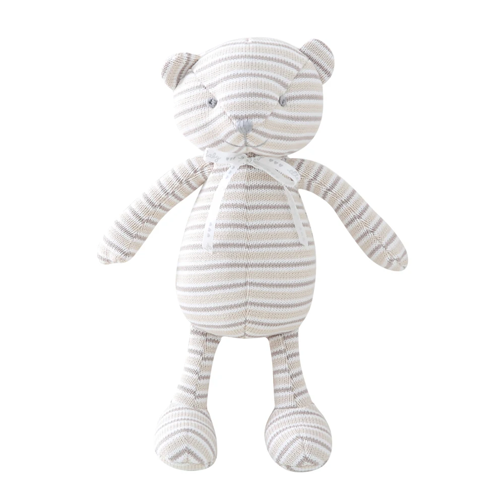 Шерсть детский подарок на день рождения Рождество мультяшный слон полосатая