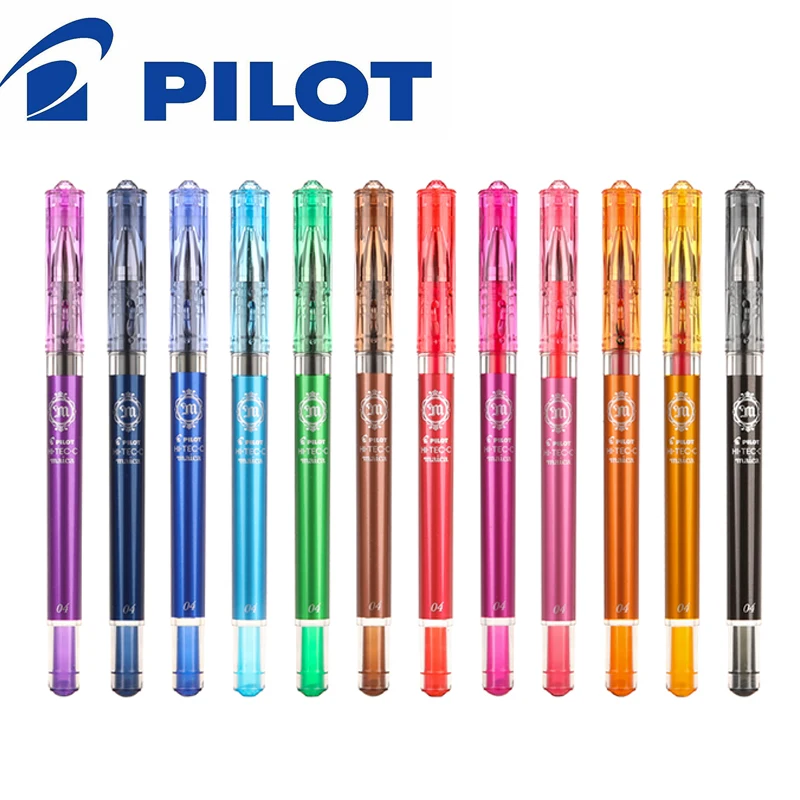 12 шт. Pilot LHM 15C4 Hi Tec Cseries 0 4 мм гелевая чернильная ручка цветов Набор игольчатые