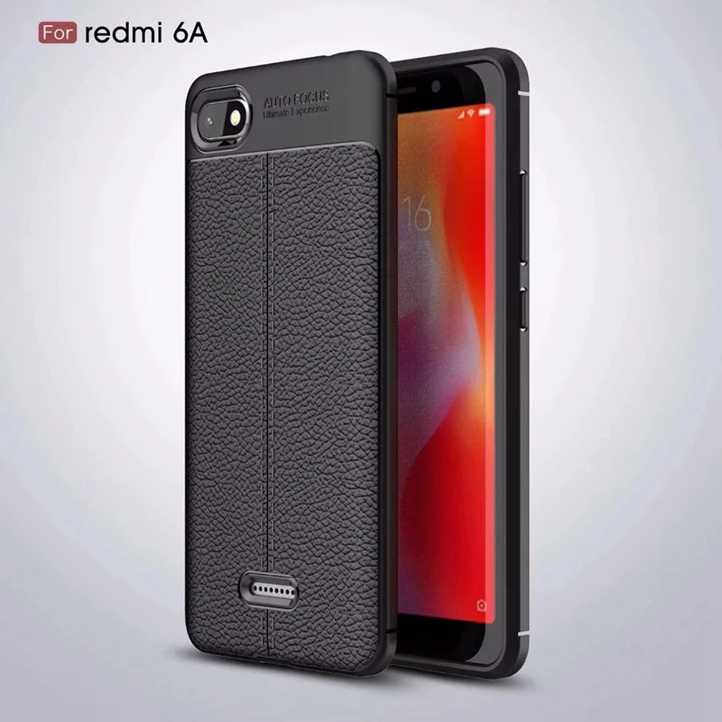 Для Redmi note6 pro Чехол из мягкого ТПУ противоударный тонкий кожаный чехол с узором