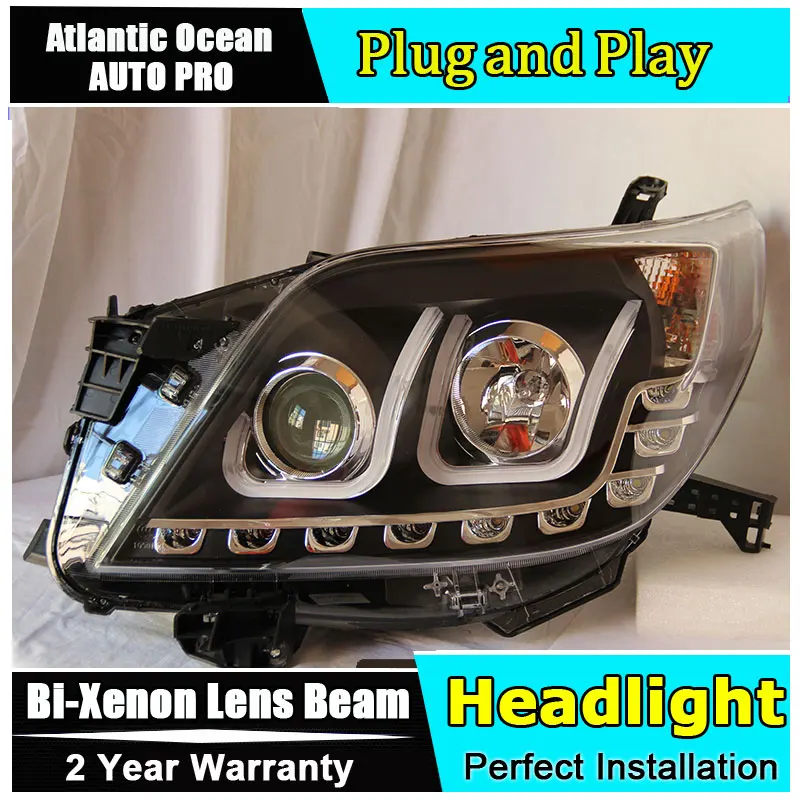 Тюнинг автомобилей светодиодный налобный фонарь для Toyota Land Cruiser Prado F150 фары 2010-2013