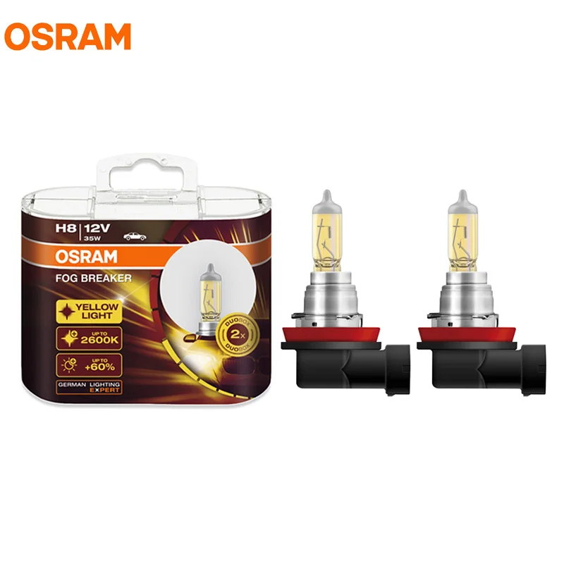 OSRAM туман выключатель 2600 К H1 H3 H4 H7 H8 H11 H16 9005 9006 12 В автомобилей галогенные фары