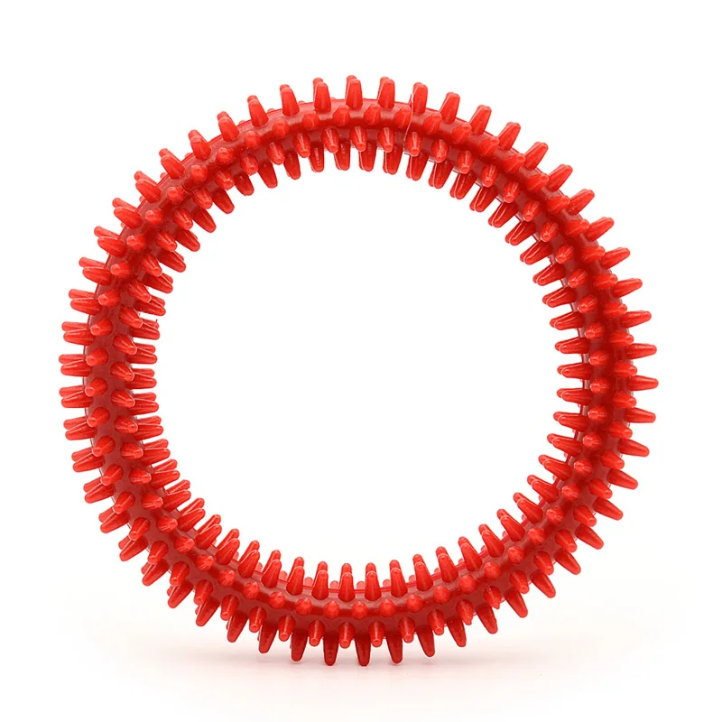 Best Игрушки для собак 2017 3/5 мульти Цвет TPR круг Спайк кольцо мягкие тренинг