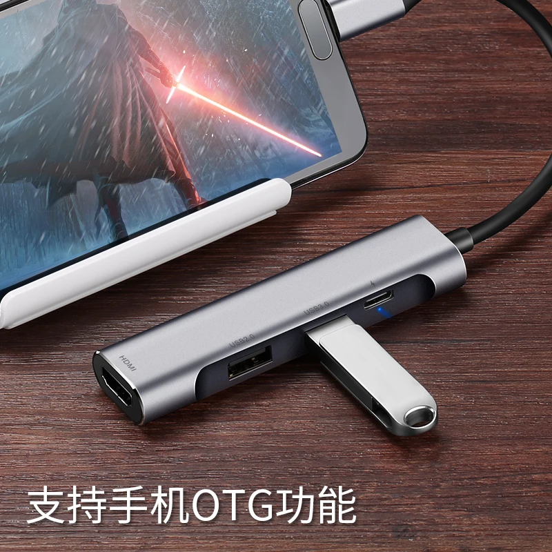 Llano многопортовый usb c usb-хаб usb3.0 Тип hdmi портом Thunderbolt 3 hub для macbook концентратор samsung