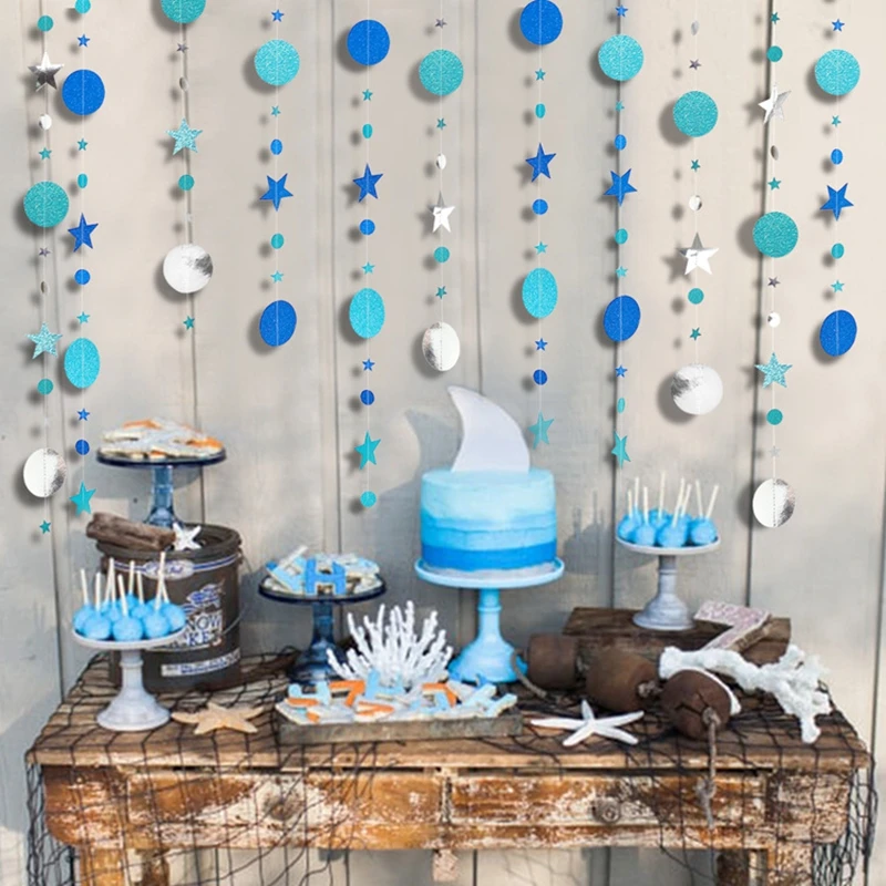 4 м круглая Звездная гирлянда Бумажная фотография свадьба день рождения