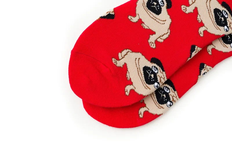 Funky Dog,Pet,Pug,Shiba Inu,Beagle,Buldog Socks Novelty Hosiery Women Ladies Socks Men Unisex Winter Cotton Happy Socks Female