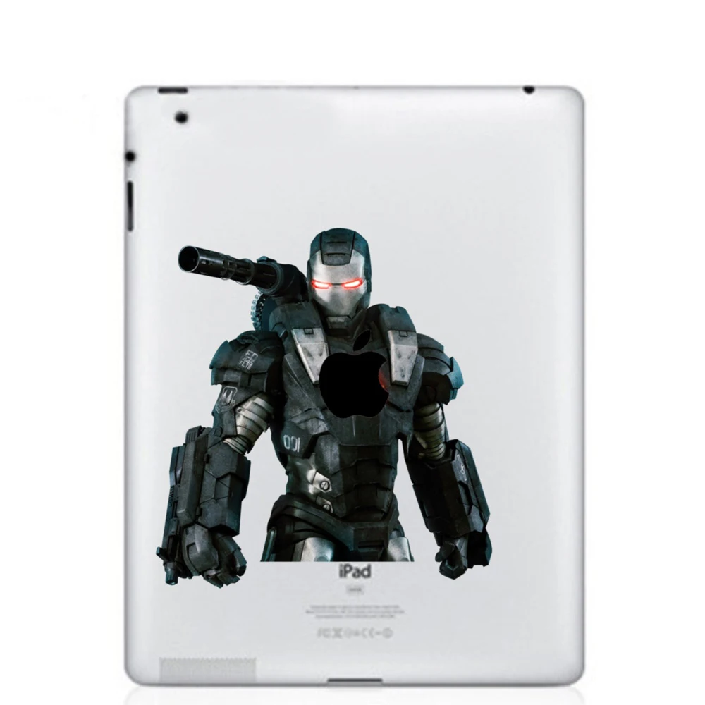 So Cool Cyan Iron Man Creative Decorative Part Vinyl Decals Sticker Skin For iPad 1 2 3 4 Skins Decor for New | Дом и сад