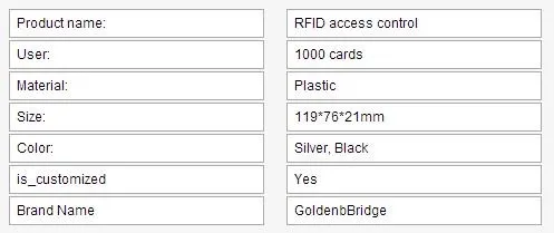 XJQ 125 кГц RFID карта Пароль двери контроля доступа 1000 пользователей Бесконтактная карта Клавиатура контроля доступа Лер