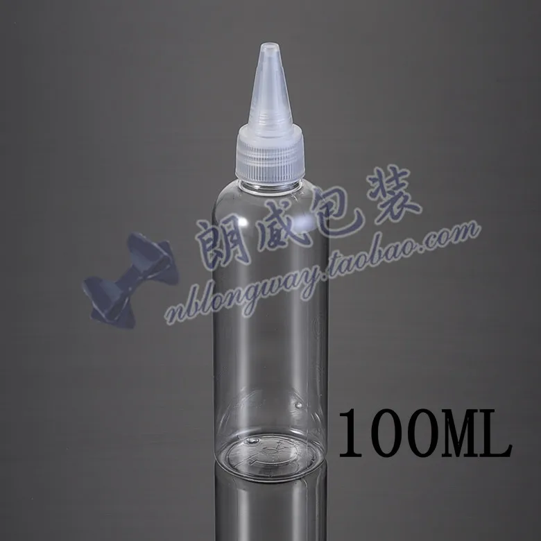 Ёмкость 100 мл Бесплатная доставка 30 шт./лот ПЭТ крышка бутылки Прозрачный абзац