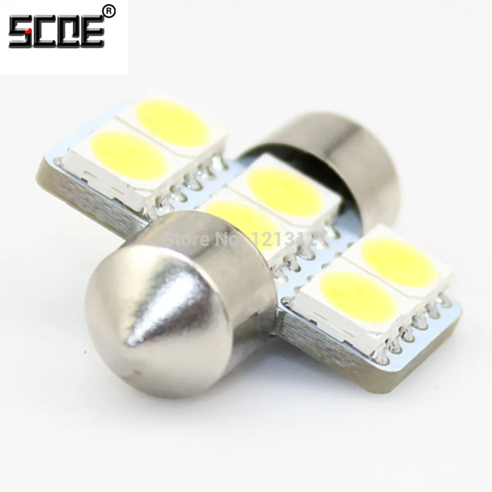 SCOE 28 мм 6SMD автомобильный Стайлинг светодиодный внутренний купол дверная Карта