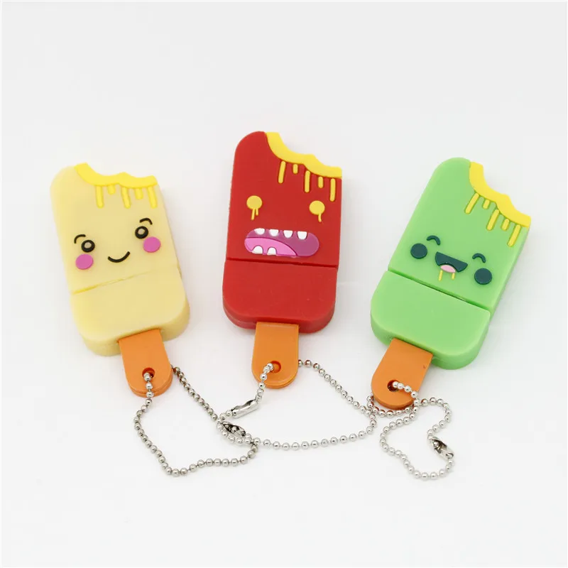 Прохладный шоколад USB в виде мороженого флеш накопитель подарок флешки 128MB