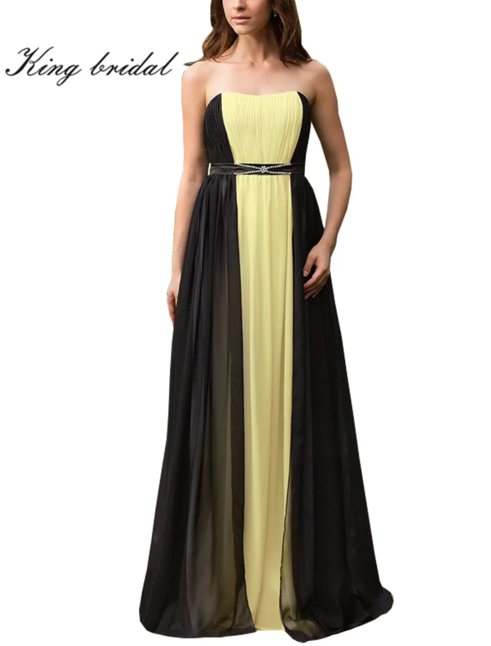 2017 Элегантный Длинные Вечерние Платья Без Бретелек Из Бисера Падение Талии Слой