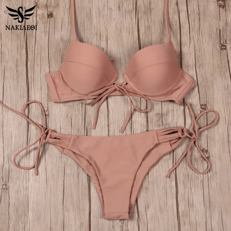 Женский купальный костюм с чашками пуш ап и вырезами|wear womens|wear beachwomen wearing bikini |