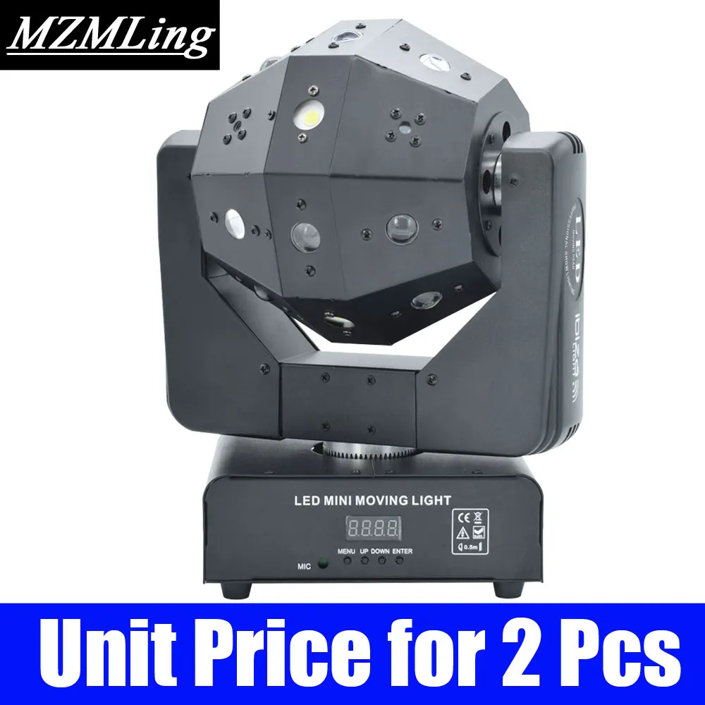 Unit Price for 2 Pcs 3в1 луч/лазер/Стробоскоп светильник 16x3 Вт движущаяся головка светильник для футбола DMX512 лазерный светильник DJ/бар/вечерние/шоу/сценический светильник - Цвет: Unit Price for 2 Pcs