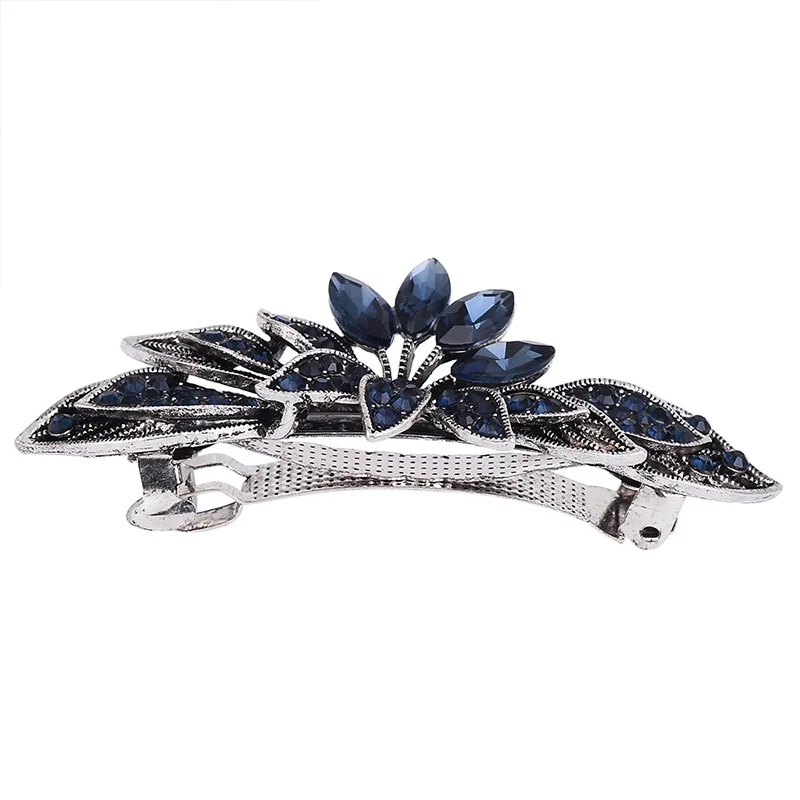EASYA Fashion Blue стразы заколки для волос с кристаллами и цветами новый дизайн