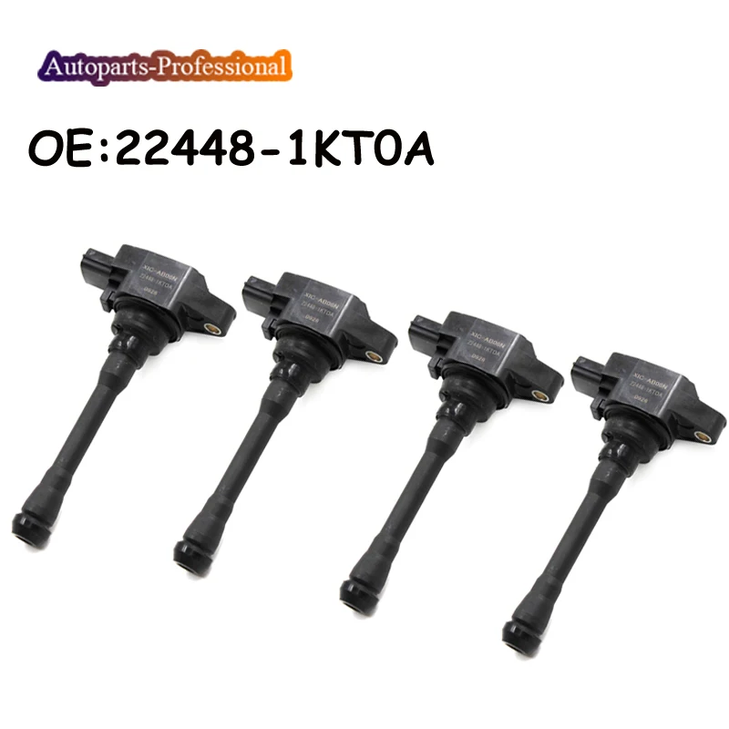 

4 PCS 22448-1KT0A 22448-JA00C For Nissan NV200 Rogue Versa For Infiniti FX37 M56 QX70 UF549 C1696 New Car Ignition Coil