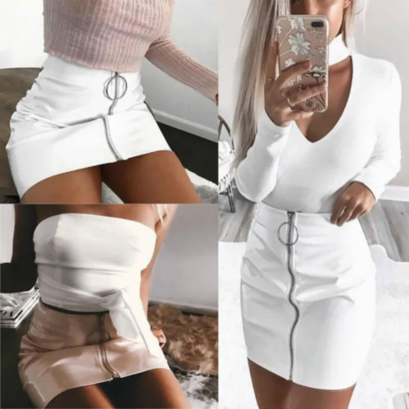 Популярная женская Повседневная облегающая мини-юбка-карандаш А-силуэта с