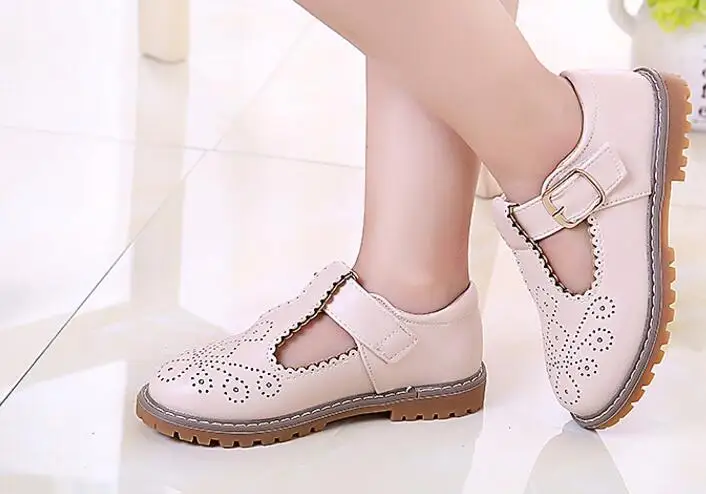 Новинка Весенняя детская обувь принцессы для маленьких девочек с бантом из