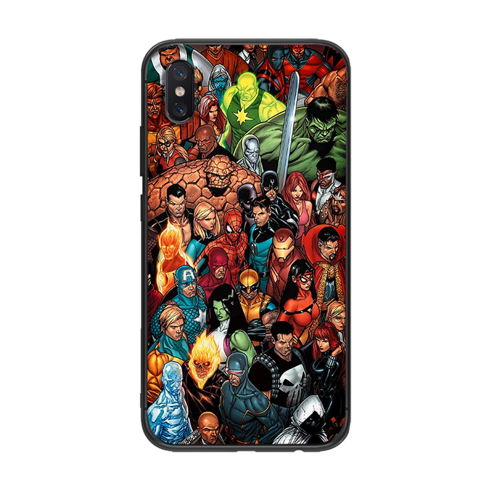 Мягкий ТПУ чехол Captain America marvel для Xiaomi Redmi Mi6 8 9 A1 A2 F1 Plus 5/5 M8 Lite силиконовый задней