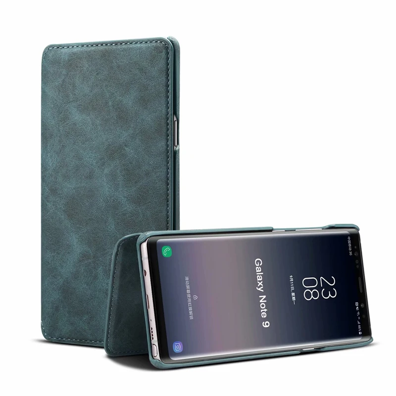 Винтажный чехол бумажник для Samsung Galaxy Note 9 с карманом денег и слотами карт