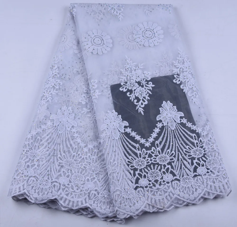 

Best Selling Swiss Voile Lace In Switzerland Embroidered Fabric DIY Trim Sewing African Lace Fabric For Nigerian Man DressA1653