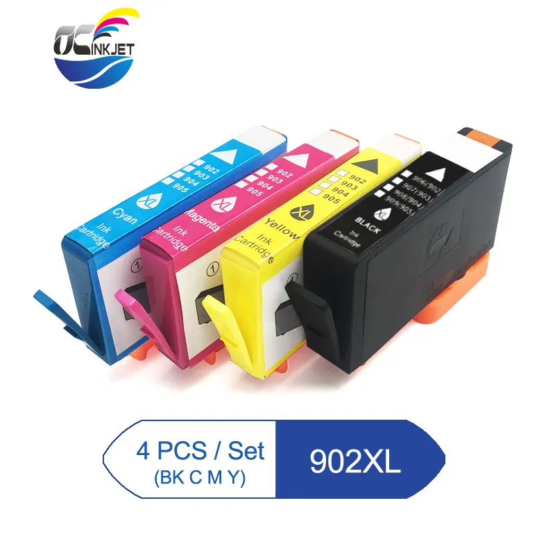 Сторонний чернильный картридж для HP 902 XL совместимый с OfficeJet Pro 6950 6960 6963 6964 6965 6966 6968