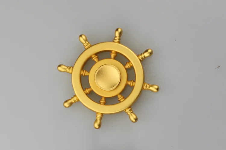 Спиннер для пальцев ручной из латуни поставляется с металлической коробкой руля