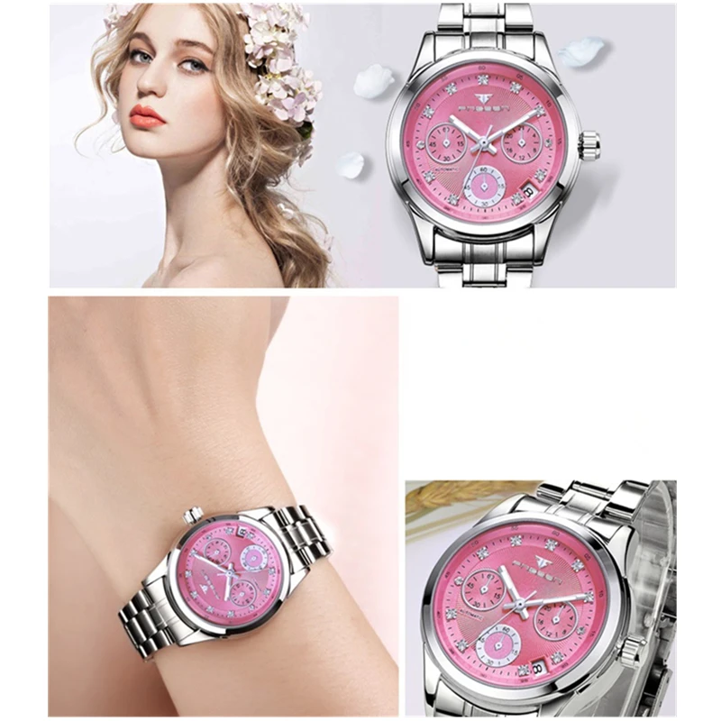 Часы женские механические с маленьким циферблатом 3 цвета|gift gifts|gift womengifts watch |