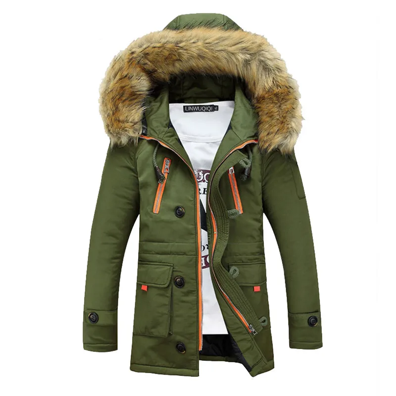 TANGNEST Men Parkas 2019 New Arrival Men's Long Warm Casual Hooded Coats Asian Size S-3XL MWM981 | Мужская одежда