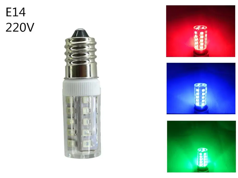 Зеленый 220v E14 светодиодный лампы голубого E14 220V светодиодный керамические лампочки тела светодиодный лампы красный e14 светильник лампочка