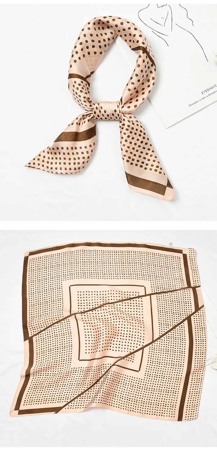 Yishine женский элегантный маленький квадратный шарф шарфы из искусственного шелка Леопардовый цветочный узор платок шарфы обертывания офисный шейный платок