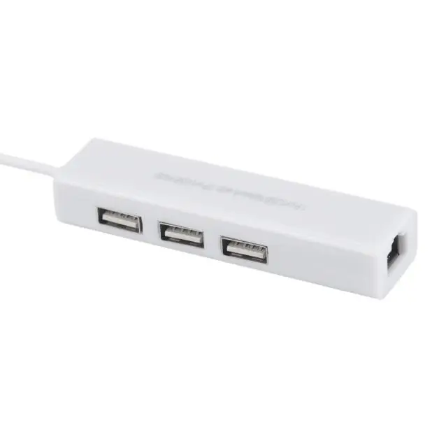 Микро USB для сети LAN Ethernet RJ45 адаптер с 3 портами USB 2,0 концентратор адаптер#5